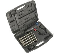 Composite Air Hammer Kit - Long Stroke - 5 Steel Chisels - Storage Case
