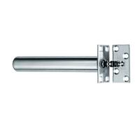 Loops Concealed Chain Spring Door Closer Adjustable Square Forend Polished Steel in Metallics Loops Metallics