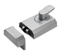 Loops Contract Rim Cylinder Rollerbolt Nightlatch 60mm Satin Chrome Door Lock