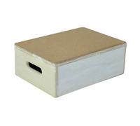 Loops Cork Top Step Box - 3 Inch Height With Integrated Handles For Safe Mobility