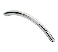 Loops Curved Bow Cabinet Pull Handle 119 x 10mm 96mm Fixing Centres Chrome Loops Multicolor