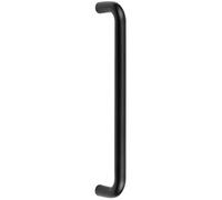 Loops D Shape Matt Black Pull Handle for Doors - 300mm x 19mm Durable Design - Door Handle
