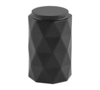 Loops Diamond Cylinder Cupboard Door Knob - 20mm Diameter - Matt Black Pull Handle
