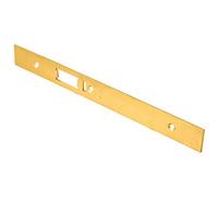 Loops Din Anti Thrust Nightlatch Forend Strike & Fixing Pack - Brass Pvd Square