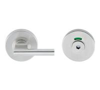 Loops Disabled Thumbturn Handle With Hex Release & Occupancy Indicator Satin Steel