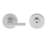 Loops Disabled Thumbturn Handle With Hex Release & Occupancy Indicator Satin Steel