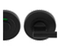 Loops Disabled Toilet Thumbturn Handle With Release & Occupancy Indicator Matt Black