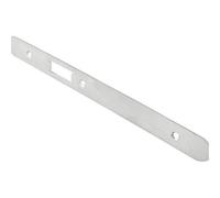 Loops Door Frame Forend Strike & Fixing Pack - Din Latch - Satin Steel Radius 235X24mm