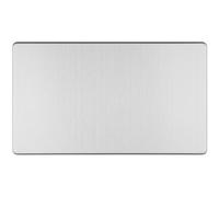 Loops Double Screwless Satin Steel Blanking Plate Round Edged Wall Box Hole Cover