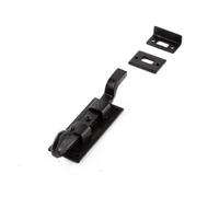 Loops Durable 102mm Black Shepherds Crook Necked Bolts For Secure Doors - Door Bolt Lock