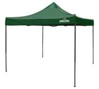 Loops Durable 3X3M Green Pop-Up Gazebo With Water-Resistant Canopy For Gardens