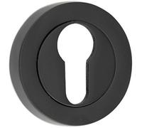 Loops Durable 50mm Black Euro Profile Escutcheon For Fire Doors - Key Hole Cover