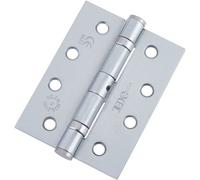 Loops Durable Grade 11 Satin Chrome Steel Ball Bearing Hinge 102X76mm For Heavy-Duty Doors - Door Hinges