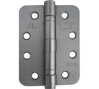 Loops Durable Grade 11 Satin Nickel Steel Ball Bearing Radius Hinge 102X76mm For Heavy-Duty Doors - Door Hinges