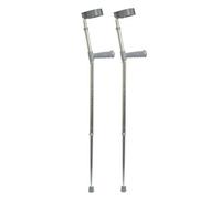 Loops Durable Pvc Elbow Crutches With Wedge Handle - Adjustable Height And 222Kg Weight Capacity
