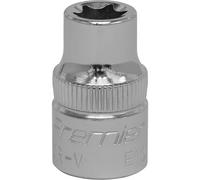 Loops E10 TRX Star Socket Bit - 3/8" Square Drive - PREMIUM Drop Forged Head Knurled Loops Multicolor