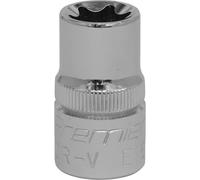 Loops E16 TRX Star Socket Bit - 1/2" Square Drive - PREMIUM Drop Forged Head Knurled Loops Multicolor