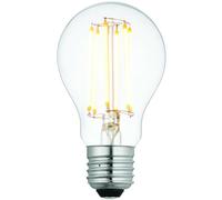 Loops E27 Edison Dimmable LED Light Bulb 6W Warm White 2700K Glass GLS Filament Lamp Loops White