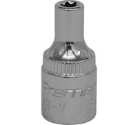 Loops E4 TRX Star Socket Bit - 1/4" Square Drive - PREMIUM Drop Forged Head Knurled Loops Multicolor