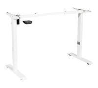 Loops Electric Height Adjustable Standing Desk Frame - White Ergonomic Workspace Solution