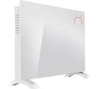 Loops Electric White Glass Panel Heater - 2000W Smart Wi-Fi Wall Moutned Radiator