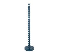 Loops Elegant 1327mm Tall Floor Lamp In Gloss Marlin Blue With E27 Led Bulb