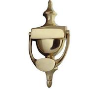 Loops Elegant 170mm Polished Brass Urn Door Knockers For Classic Home Decor - External Outdoor Knocker
