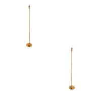 Loops Elegant 2 Pack Of 1300mm Tall Touch Dimming Floor Lamps In Brushed Aged Brass