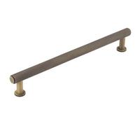 Loops Elegant 224mm Antique Brass Knurled Cabinet Handle For Stylish Interiors - Kitchen Drawer Pull Handle