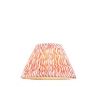 Loops Elegant 30Cm Coral Pink Tapered Lamp Shade - Handcrafted With Pleated Design