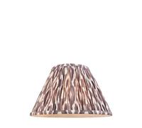 Loops Elegant 30Cm Handcrafted Tapered Cylinder Lamp Shade In Pearl Grey Fabric