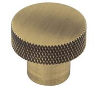 Loops Elegant 30mm Antique Brass Cupboard Knob For Stylish Interiors - Kitchen Cabinet Knob