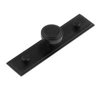 Loops Elegant 30mm Black Cupboard Knob With Stepped Backplate Kitchen - Cabinet Knob