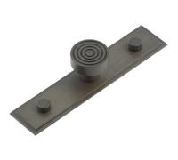 Loops Elegant 30mm Dark Bronze Cupboard Knob With Stepped Backplate - Kitchen Cabinet Knob