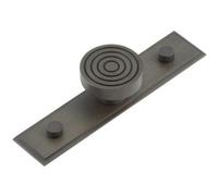 Loops Elegant 40mm Dark Bronze Cupboard Knob With Stepped Backplate Kitchen Cabinet Knob