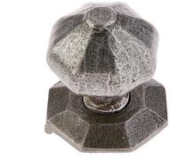 Loops Elegant 73mm Pewter Centre Door Knob For Stylish Home Decor - External Front Door Knob