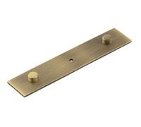 Loops Elegant Antique Brass Backplate For Cupboard Knob 140X30mm - Kitchen Cabinet Knob