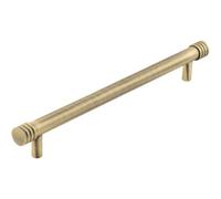 Loops Elegant Antique Brass Cabinet Handle 224mm For A Timeless Look - Kitchen Drawer Pull Handle