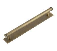 Loops Elegant Antique Brass Cabinet Handle With 224mm Centers - Kitchen Drawer Pull Handle