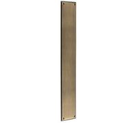 Loops Elegant Antique Brass Finger Plate 450 X 75mm For Doors - Solid Brass Door Push Protector