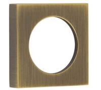 Loops Elegant Antique Brass Square Outer Rose For Escutcheon - Solid Brass Key Hole Cover