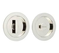 Loops Elegant Circular Turn & Release In Polished Nickel For Luxury Homes - Door Handle