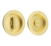 Loops Elegant Circular Turn & Release In Satin Brass For Modern Homes - Door Handle