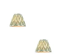 Loops Elegant Cotswold Green 2 Pack 25Cm Tapered Cylinder Lamp Shades
