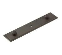 Loops Elegant Dark Bronze Backplate For Cupboard Knob 140X30mm - Kitchen Cabinet Knob