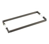 Loops Elegant Dark Bronze Pull Handle 425mm Back To Back For Cabinets And Doors - Door Handle