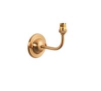 Loops Elegant Dimmable Wall Light In Brushed Aged Brass With Classic Arc Arm Design For Stylish Home Decor