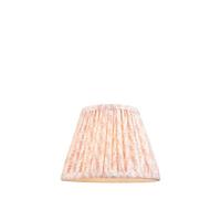 Loops Elegant Handcrafted 20Cm Peachy Pink Tapered Cylinder Lamp Shade With Leaf Design