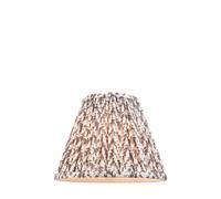 Loops Elegant Handcrafted 25Cm Pearl Grey Tapered Cylinder Lamp Shade With Pleated Design