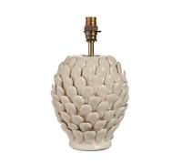 Loops Elegant Ivory Crackle Glaze Table Lamp Base With Aged Brass Finish For Home Decor